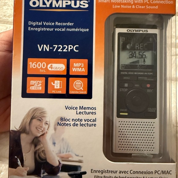 Olympus Digital voice recorder VN-722PC - Picture 1 of 7
